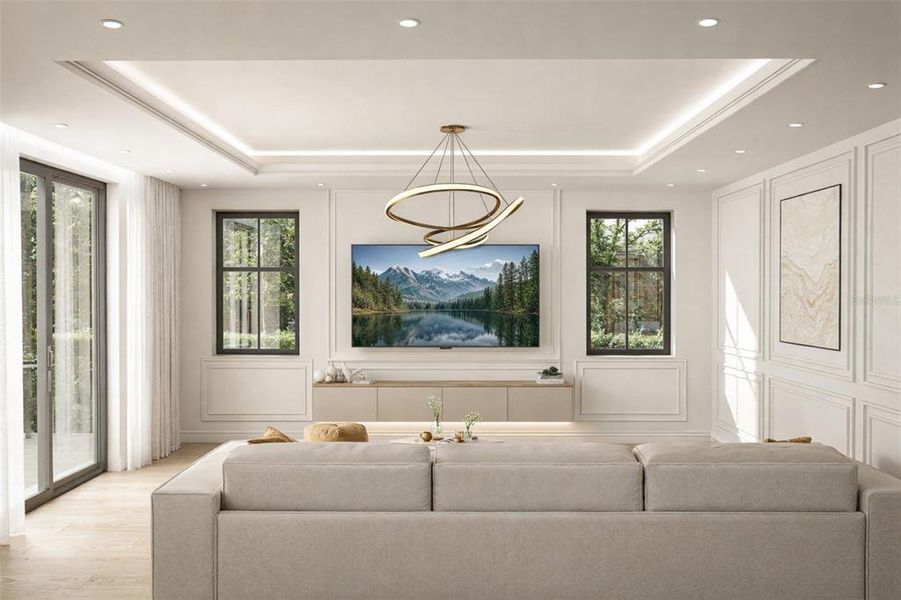 Furnished interior view inside a new home in , St. Petersburg (Image 14).