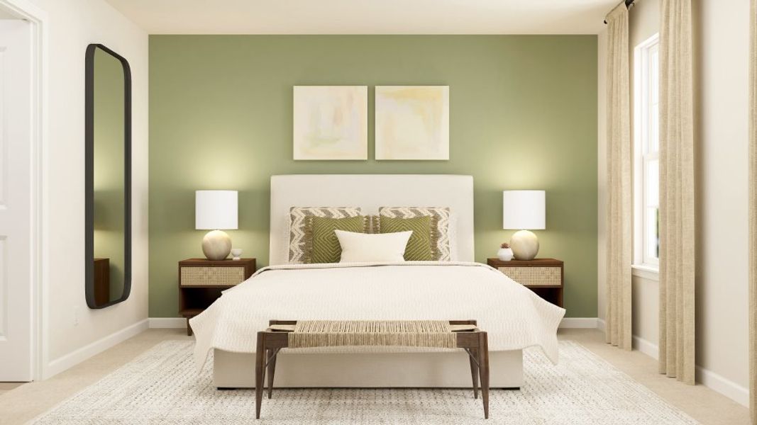 Representative furnished interior of a home built from the Hickory by Lennar in Elizabeth: Arbor, Fort Mill (Image 37).