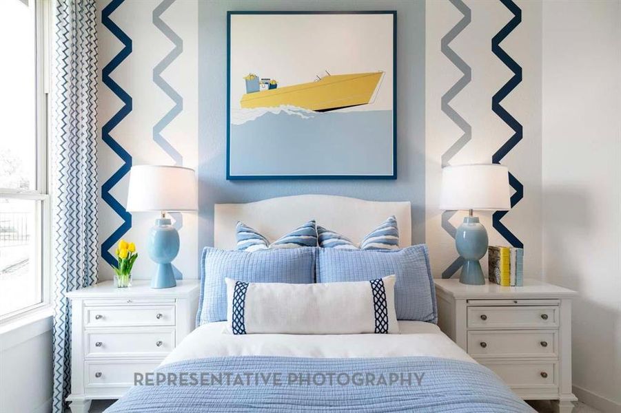 Furnished interior view inside a new home in Trinity Falls, McKinney (Image 10).