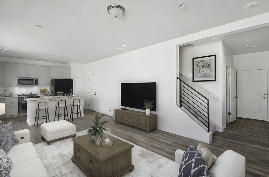 Furnished interior view inside a new home in Banning Lewis Ranch, Colorado Springs (Image 6).