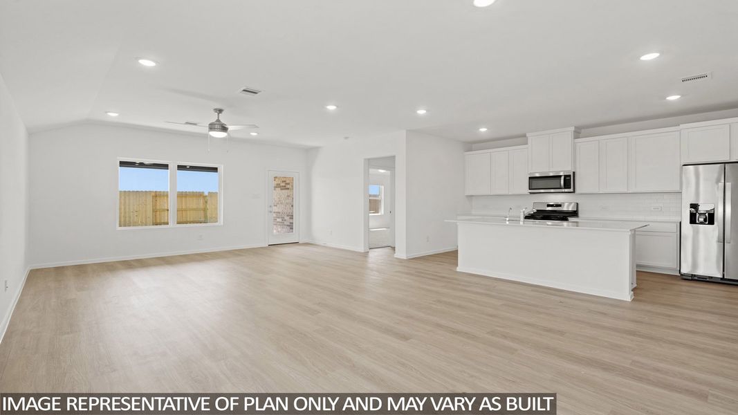 Representative unfurnished interior of a home built from the Camden by D.R. Horton in Sunterra Lakes, Brookshire (Image 9).