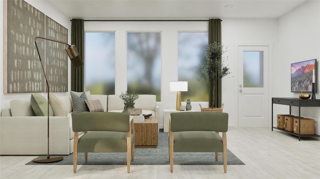 Furnished interior view inside a new home in , Elgin (Image 13).