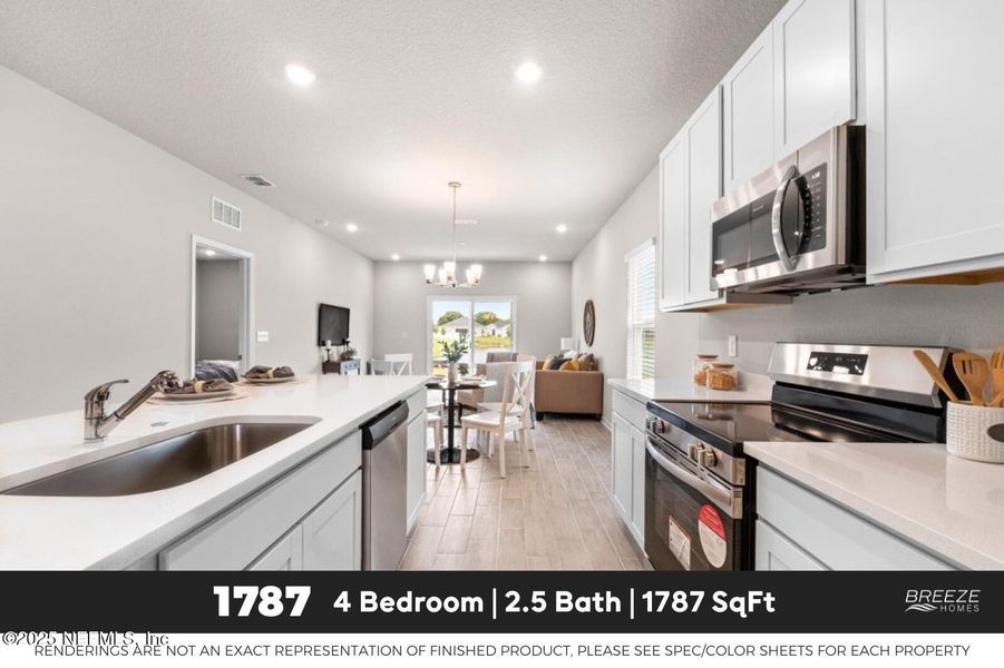 Furnished interior view inside a new home in Saddle Oaks, Jacksonville (Image 6). Furnished interior view inside a new home in Saddle Oaks, Jacksonville (Image 6).