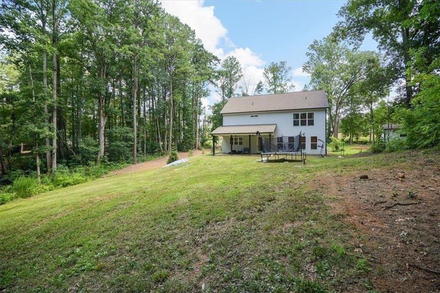 Exterior details and patio area of a home in , Acworth (Image 29).