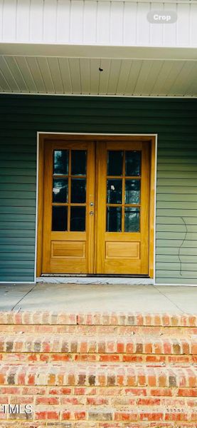 Stained Wood Door!