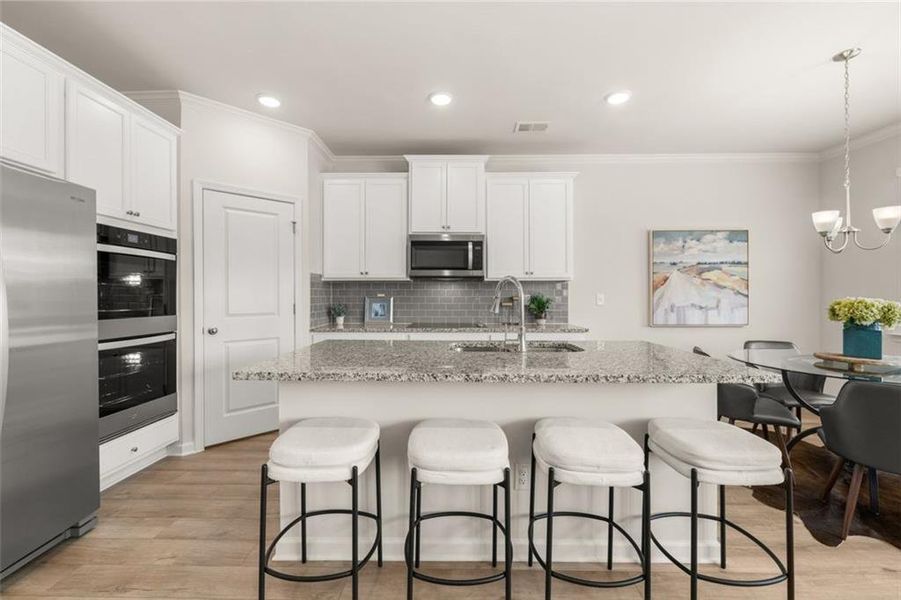 Furnished interior view inside a new home in Hillbrooke Preserve, Conyers (Image 40).