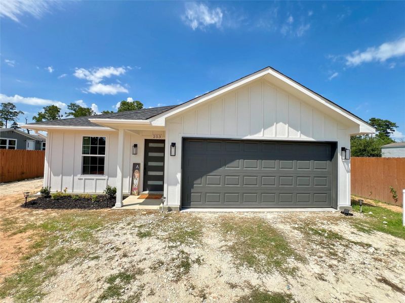 Front exterior of a new home in , Cleveland, TX, highlighting curb appeal (Image 1). Front exterior of a new home in , Cleveland, TX, highlighting curb appeal (Image 1).