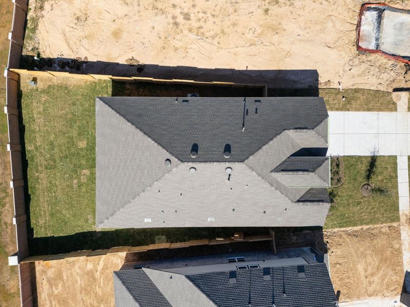 This aerial view of your home shows the amazing view of your lot. This aerial view of your home shows the amazing view of your lot.