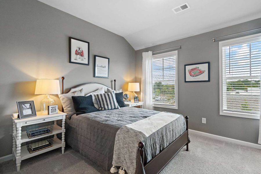 Furnished interior view inside a new home in Nickel Creek at Newnan Crossing, Newnan (Image 6). Furnished interior view inside a new home in Nickel Creek at Newnan Crossing, Newnan (Image 6).