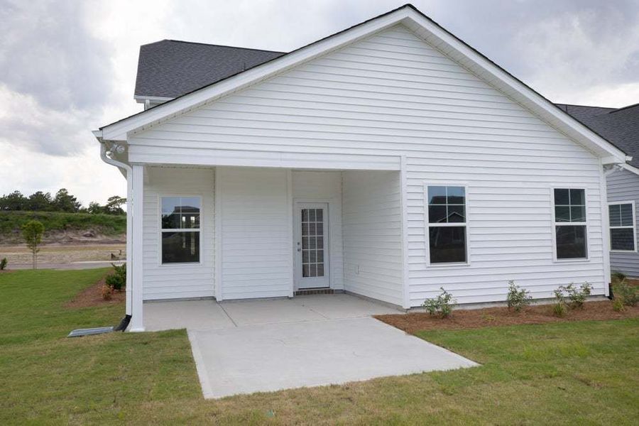 Covered Porch with Patio Option