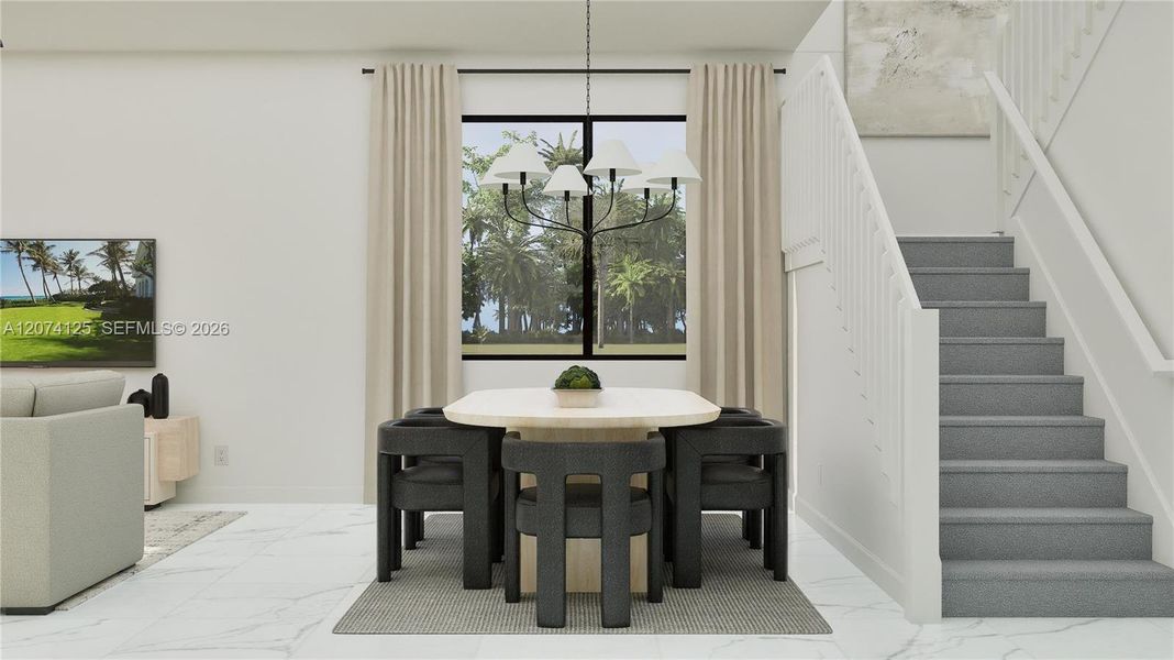 Furnished interior view inside a new home in Solterra, Sunrise (Image 6). Furnished interior view inside a new home in Solterra, Sunrise (Image 6).