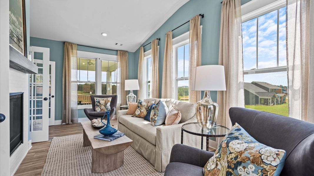 Representative furnished interior of a home built from the Stonehaven by DRB Homes in Pinebrook, Woodruff (Image 12).