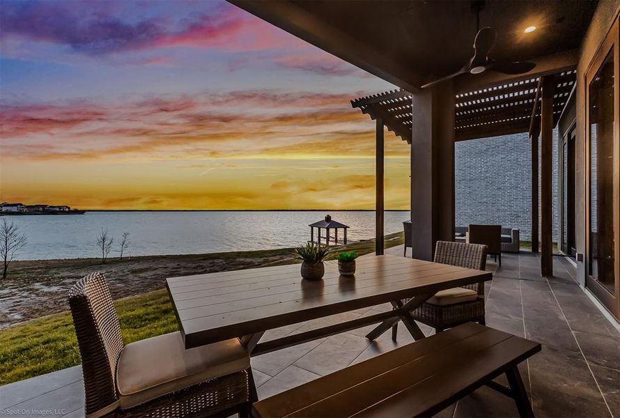 Exterior details and patio area of a home in , Heath (Image 4).