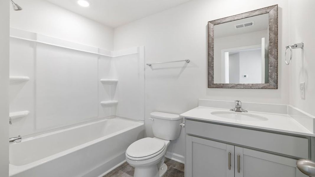 Furnished interior view inside a new home in Brookside Ridge Townhomes, Greer (Image 8). Furnished interior view inside a new home in Brookside Ridge Townhomes, Greer (Image 8).