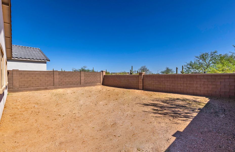 Exterior details and patio area of a home in Entrada La Coraza at Rancho Sahuarita, Sahuarita (Image 3).