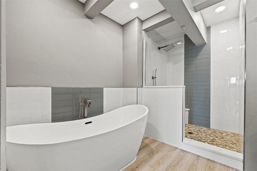 The Gem primary bathroom with soaking tub The Gem primary bathroom with soaking tub