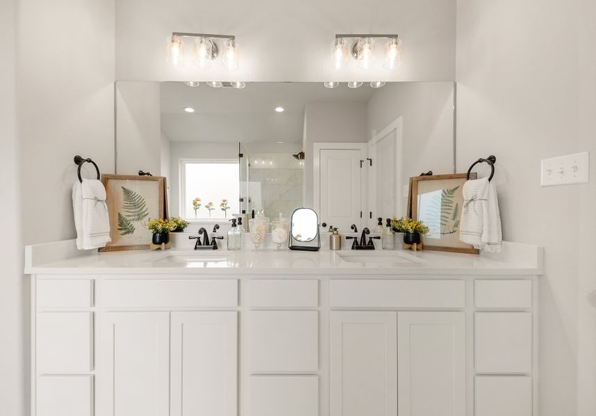 Representative furnished interior of a home built from the The Sage by Avonley Homes in Austin's Colony, Bryan (Image 3).