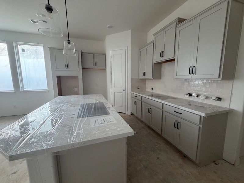 In-progress construction of a new home in Bergamo, Katy, TX (Image 6).