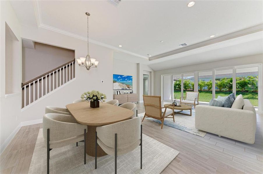 Furnished interior view inside a new home in Waterset, Apollo Beach (Image 8).