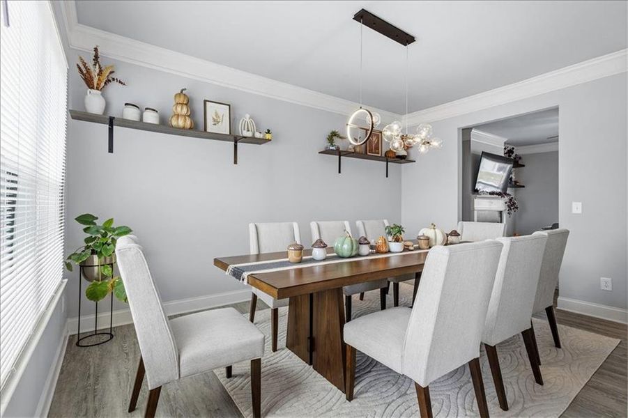 Furnished interior view inside a new home in , Atlanta (Image 9).