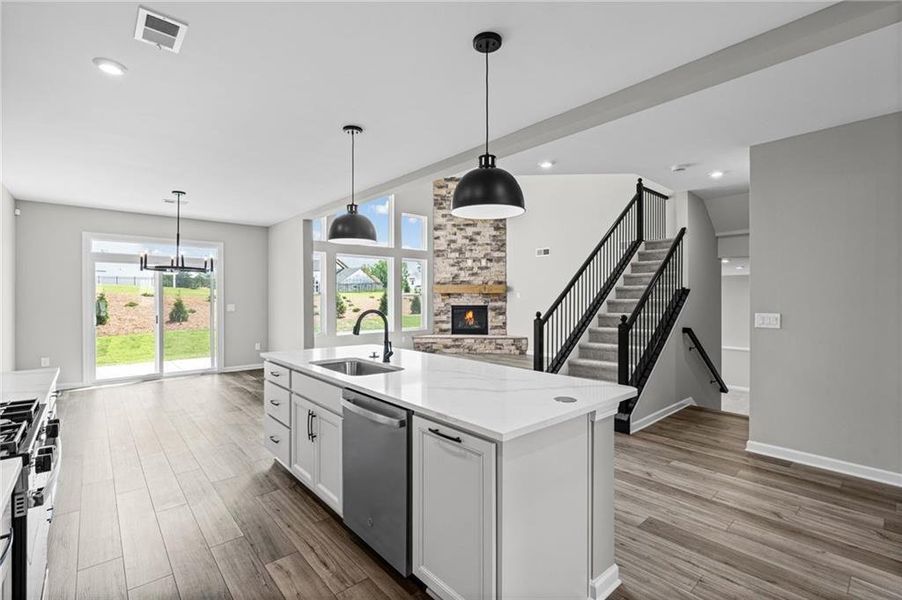 Furnished interior view inside a new home in Twin Lakes, Hoschton (Image 9).