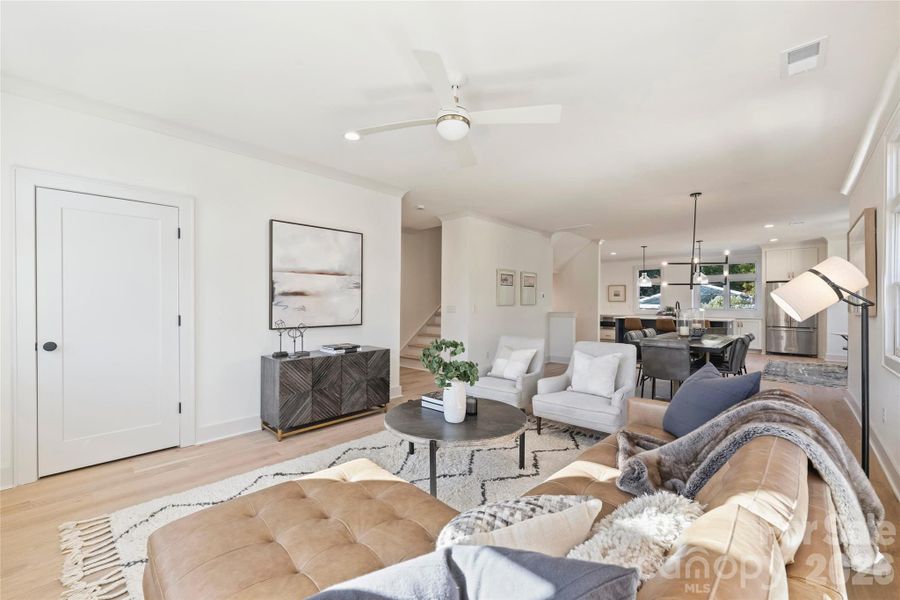 Furnished interior view inside a new home in , Charlotte (Image 8).