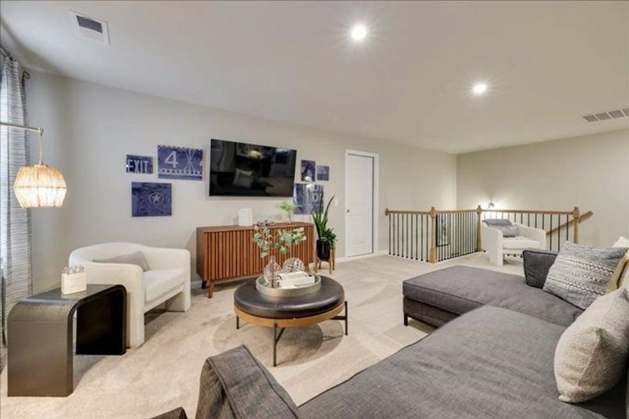 Representative furnished interior of a home built from the The Rembert by Stanley Martin Homes in Greenpoint, Harlem (Image 23).