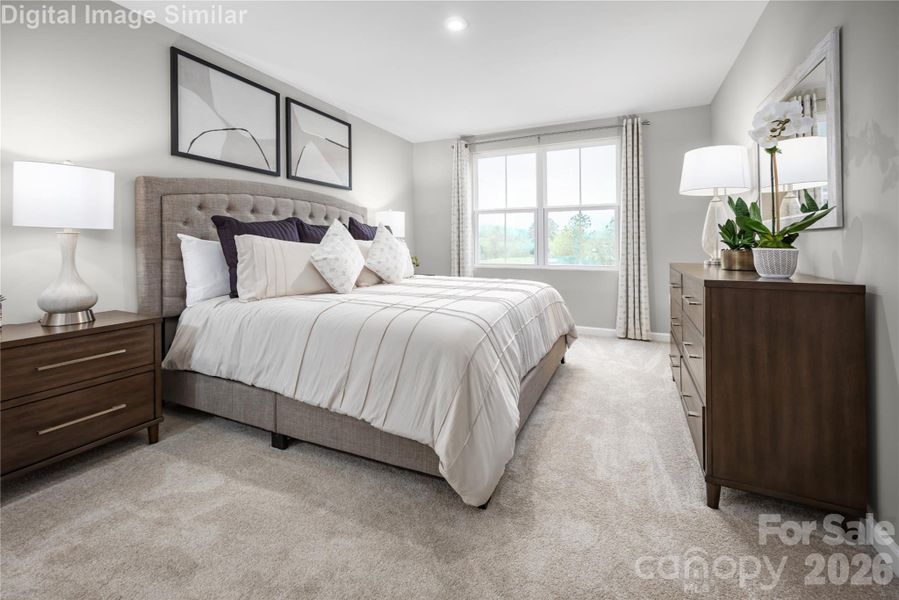 Your private escape awaits—this spacious owner’s suite features a luxe bath and an oversized walk-in closet for ultimate comfort and convenience. Your private escape awaits—this spacious owner’s suite features a luxe bath and an oversized walk-in closet for ultimate comfort and convenience.