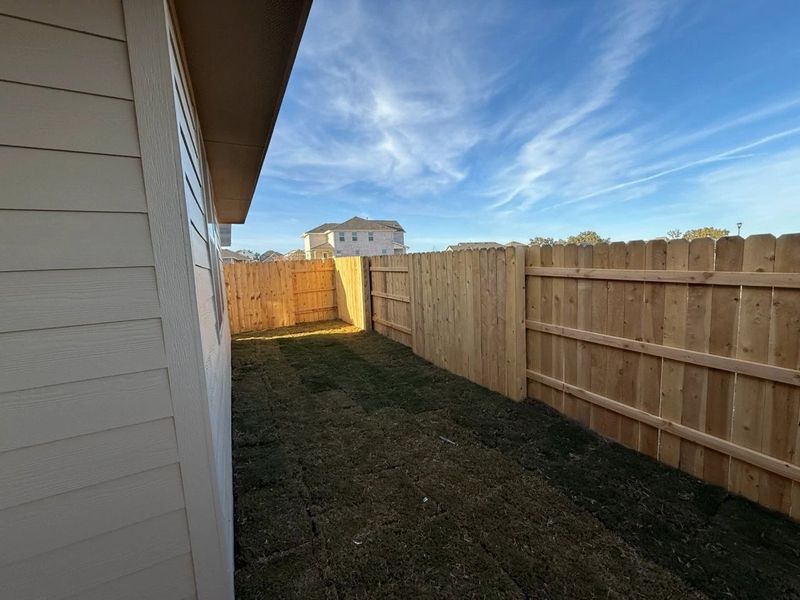 Exterior details and patio area of a home in The Cottages at La Cima, San Marcos (Image 4).