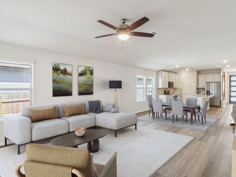 Furnished interior view inside a new home in Sagebrooke - Premier Series, San Antonio (Image 5).
