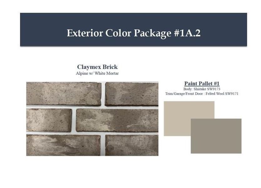 Sample of building materials used in homes in Laurel Landing, Alvin (Image 3).