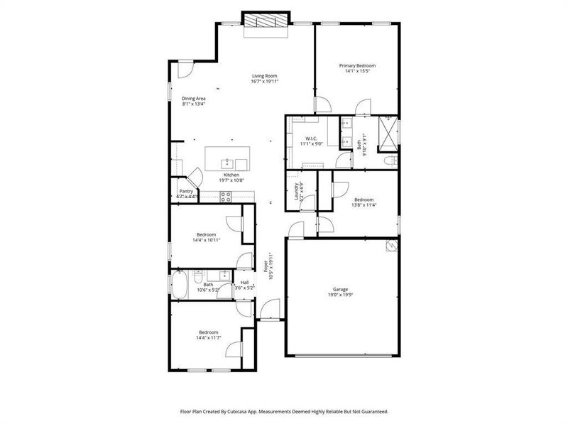 2D floor plan layout of this home in , White Settlement, TX (Image 5).