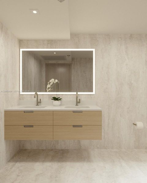 Close-up of interior finishes inside a home in , Miami Beach (Image 19).