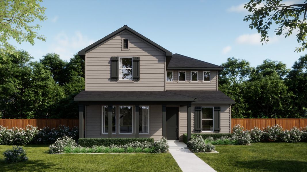 Representative exterior photo of a completed home built from the 3552 by Risewell Homes in Parkton Square, Kyle, TX (Image 3).