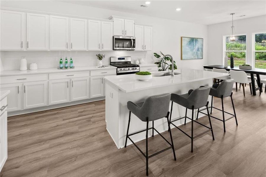 Furnished interior view inside a new home in , Loganville (Image 28).