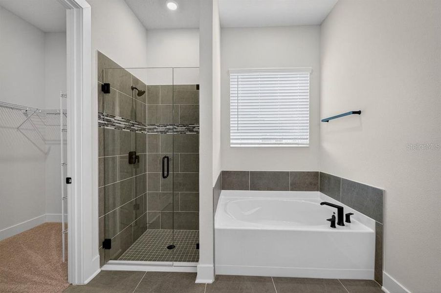 Furnished interior view inside a new home in Stables at Cary Forest, Bryceville (Image 16).