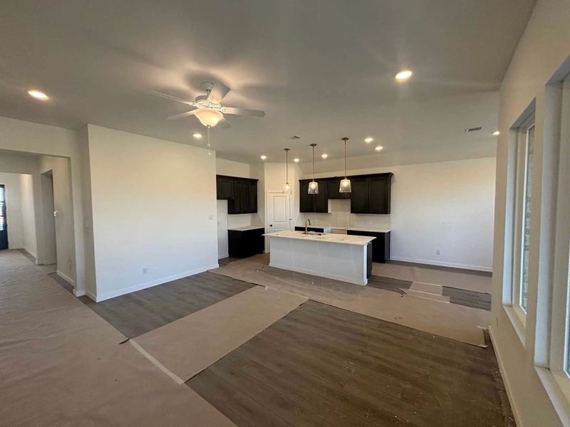 Open Kitchen-Living Room Construction Progress Open Kitchen-Living Room Construction Progress