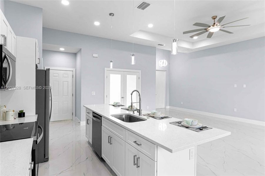 Furnished interior view inside a new home in , Lehigh Acres (Image 8).