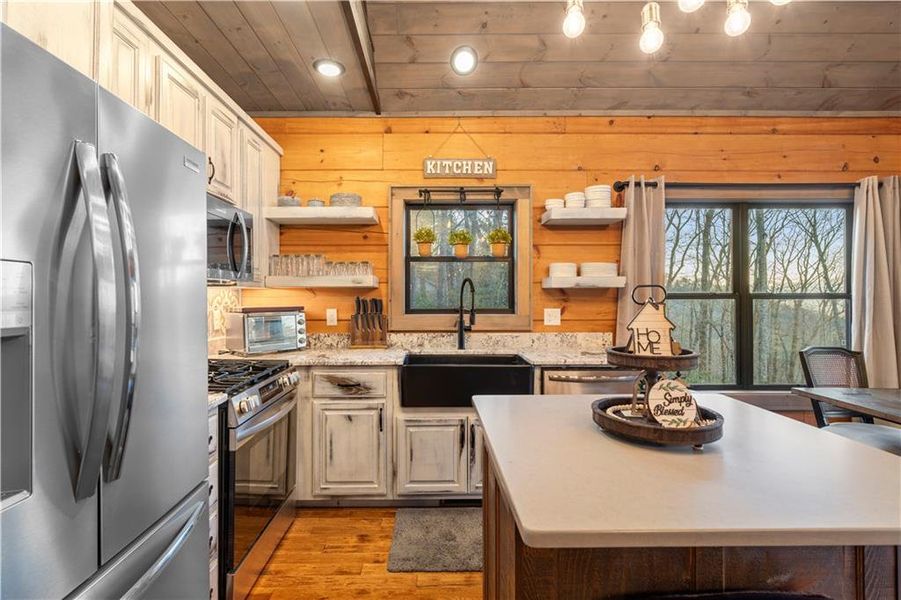 Furnished interior view inside a new home in , Cherry Log (Image 43).