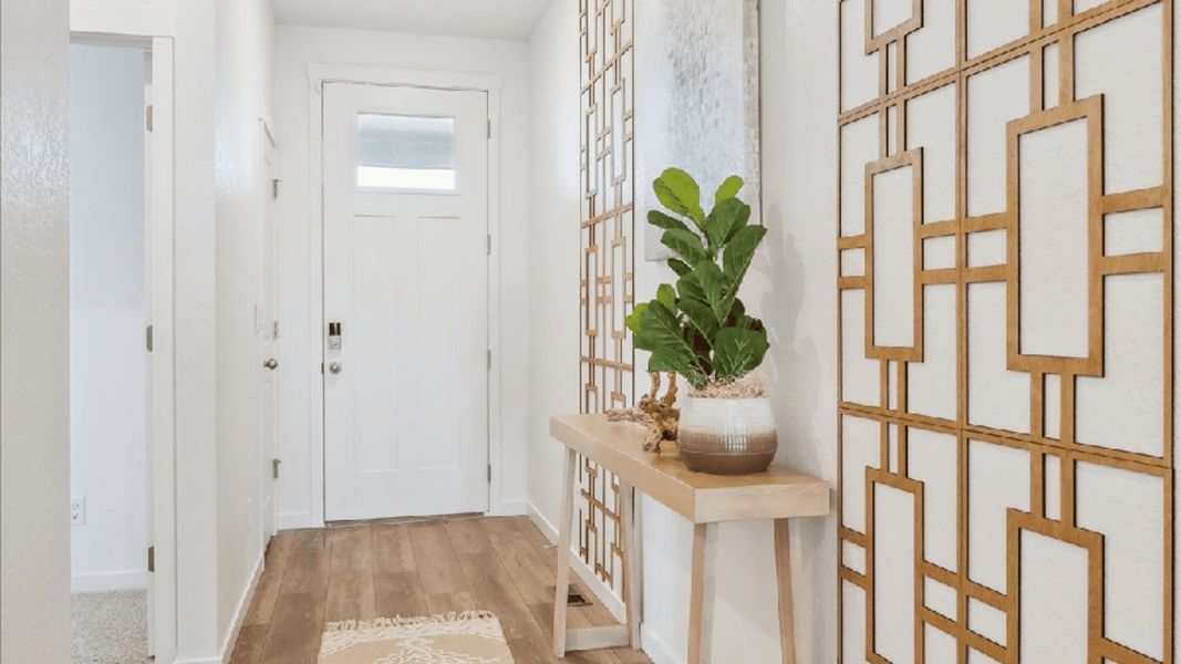 Furnished interior view inside a new home in Silver Peaks, Lochbuie (Image 12). Furnished interior view inside a new home in Silver Peaks, Lochbuie (Image 12).