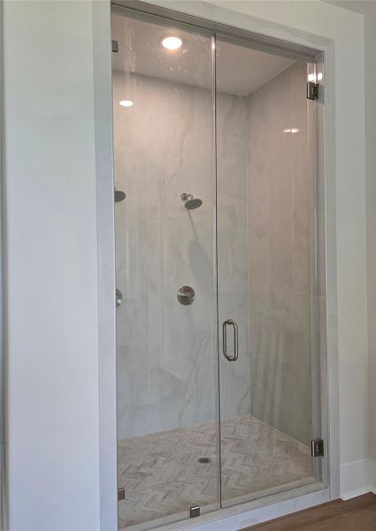 Shower in primary bathroom Shower in primary bathroom