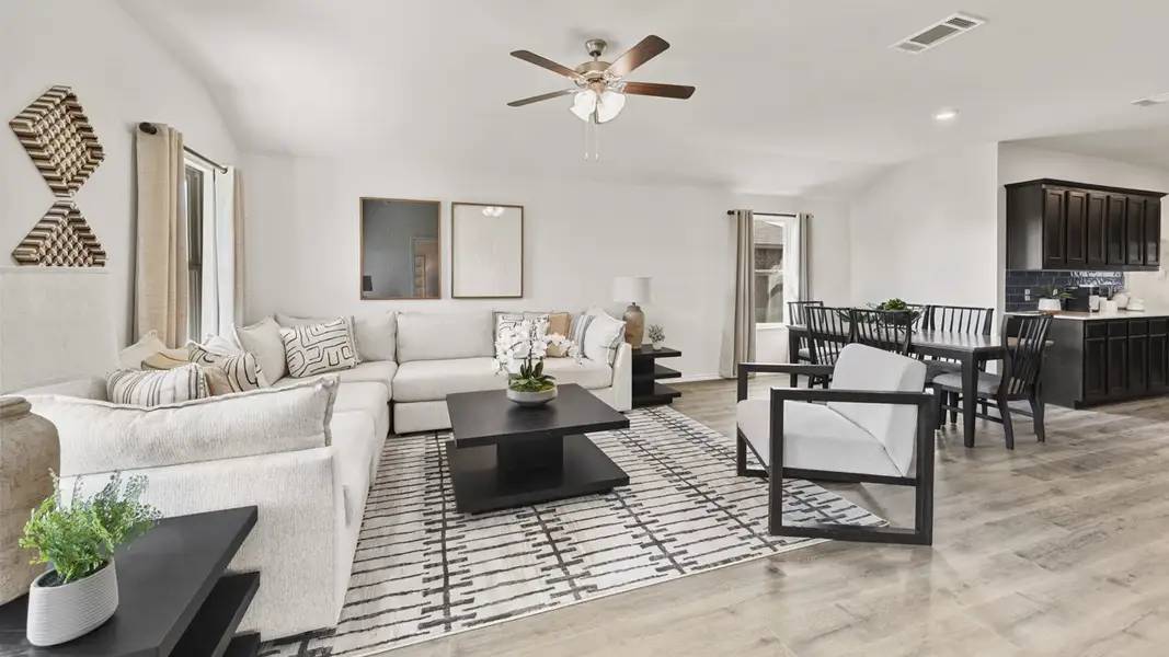 Furnished interior view inside a new home in Waverly Estates, Josephine (Image 3). Furnished interior view inside a new home in Waverly Estates, Josephine (Image 3).