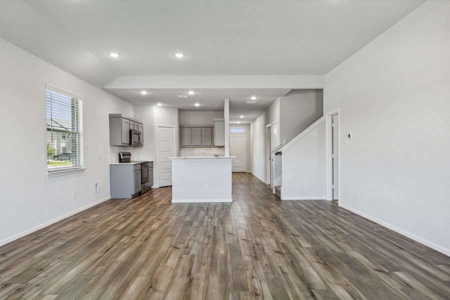 Living room in the Sapphire home plan by Trophy Signature Homes – REPRESENTATIVE PHOTO