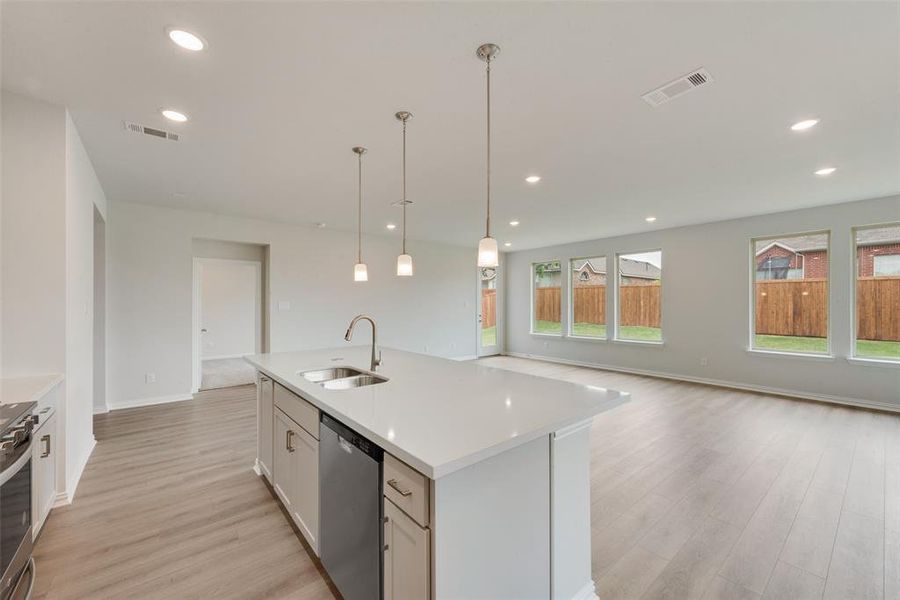 Furnished interior view inside a new home in Creekside of Crowley, Crowley (Image 7).