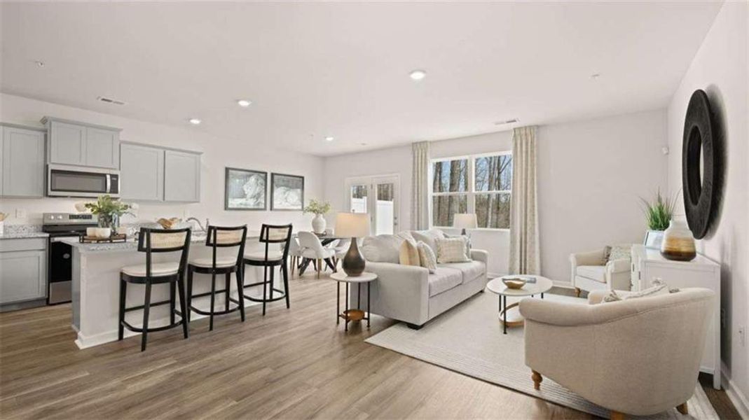 Furnished interior view inside a new home in Echo Glen, Stockbridge (Image 40).