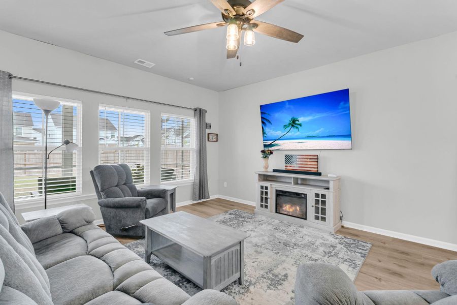 Furnished interior view inside a new home in Sweetgrass at Summers Corner, Summerville (Image 12).