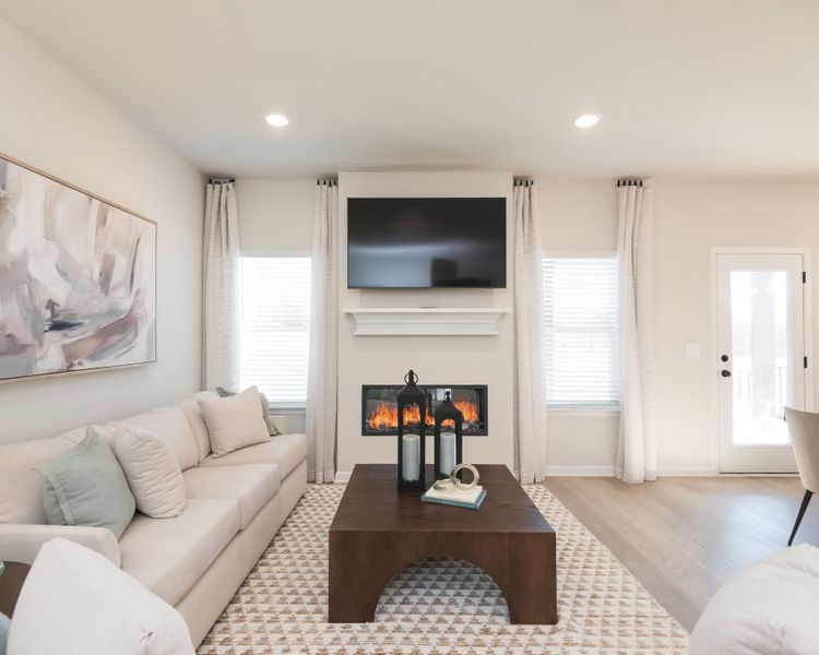 Furnished interior view inside a new home in Vines at Mill Creek - Estate Series, Braselton (Image 7).