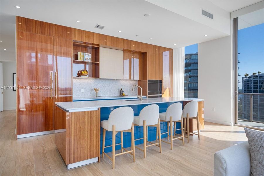 Furnished interior view inside a new home in , Miami (Image 9).