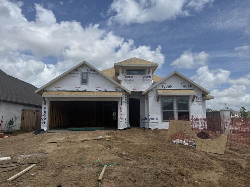 In-progress construction of a new home in Valencia, Manvel, TX (Image 5).