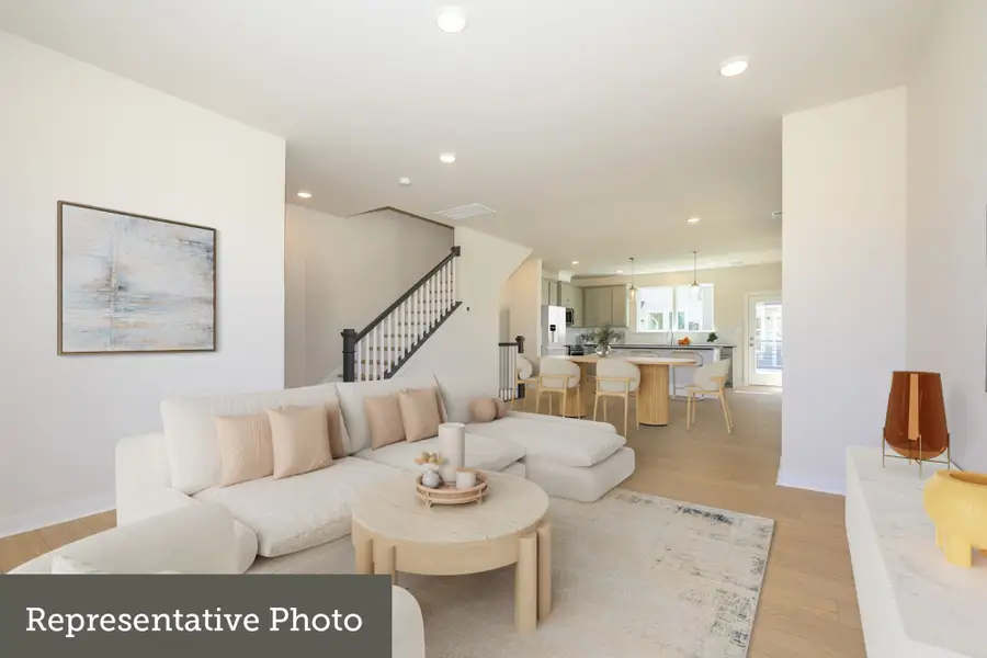 Furnished interior view inside a new home in Central Living at Craig, Charlotte (Image 7).